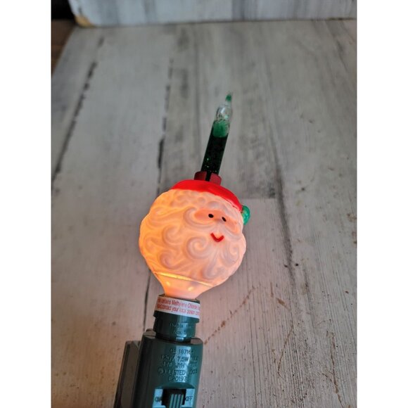 Vintage bubbler Santa Claus light up Xmas home decor accessory - Picture 3 of 7